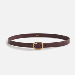 UrlfreezeShops Women Round Buckle Leather Belt - Magma