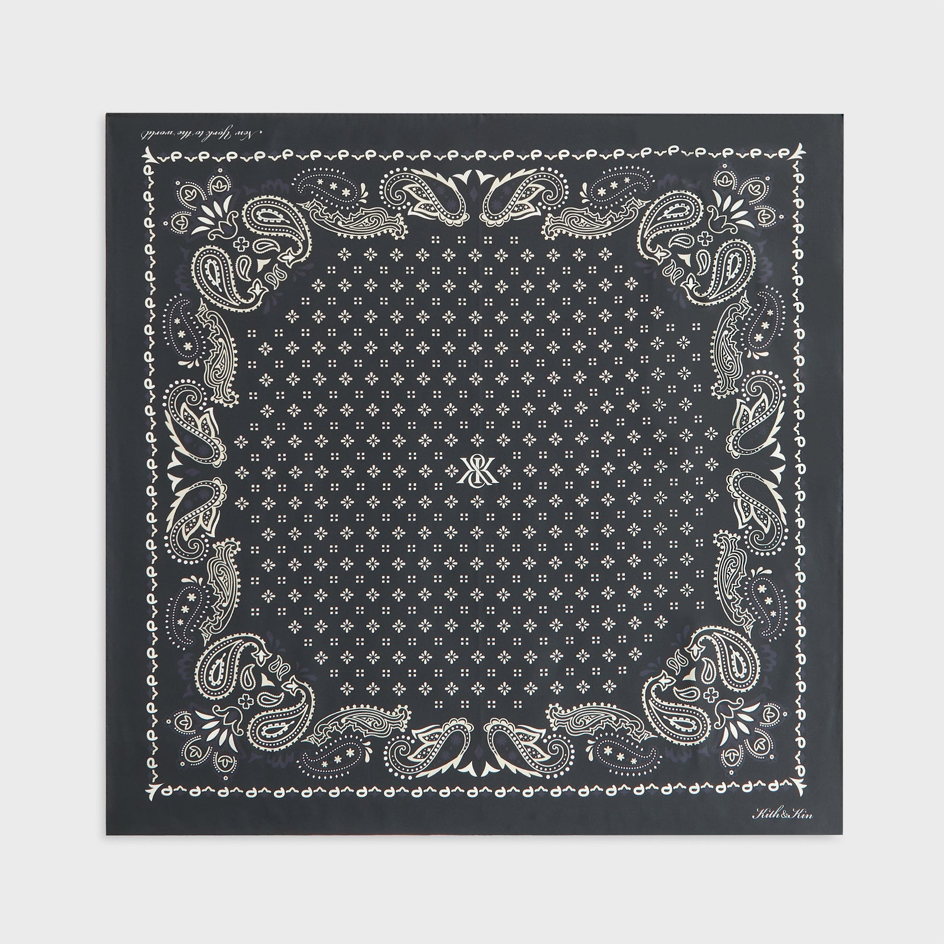 Erlebniswelt-fliegenfischenShops Women Printed Paisley Silk Bandana - Black Beauty
