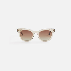 White & Amber Brown Geometric Sunglasses in 2023