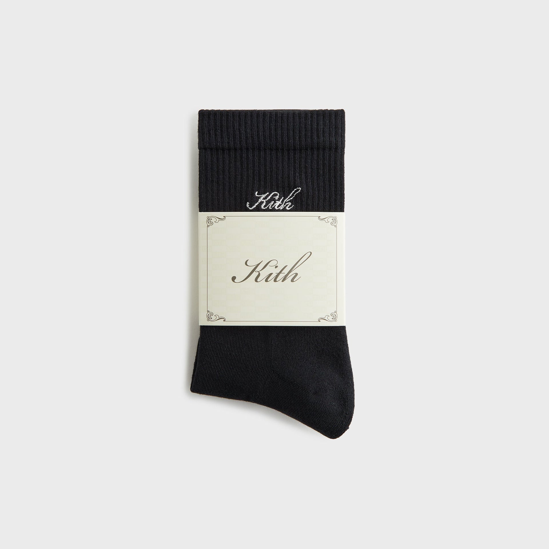 Kith Women Script Light Mid Calf Socks - Black