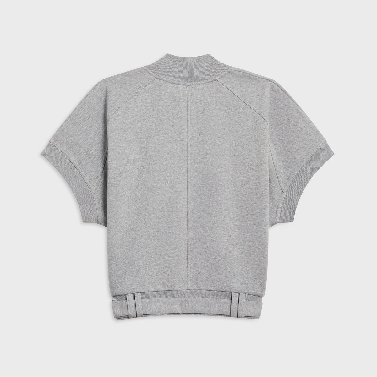 Kith Women Opal Moto Dolman Short Sleeve - Cool Heather Grey