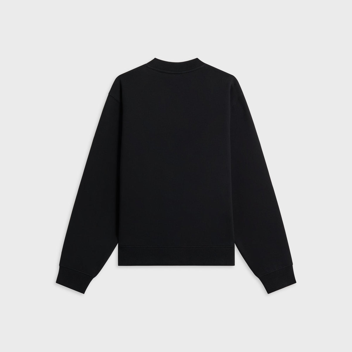 Kith Women Ashwin crystal serif crewneck in black, back flat-lay view
