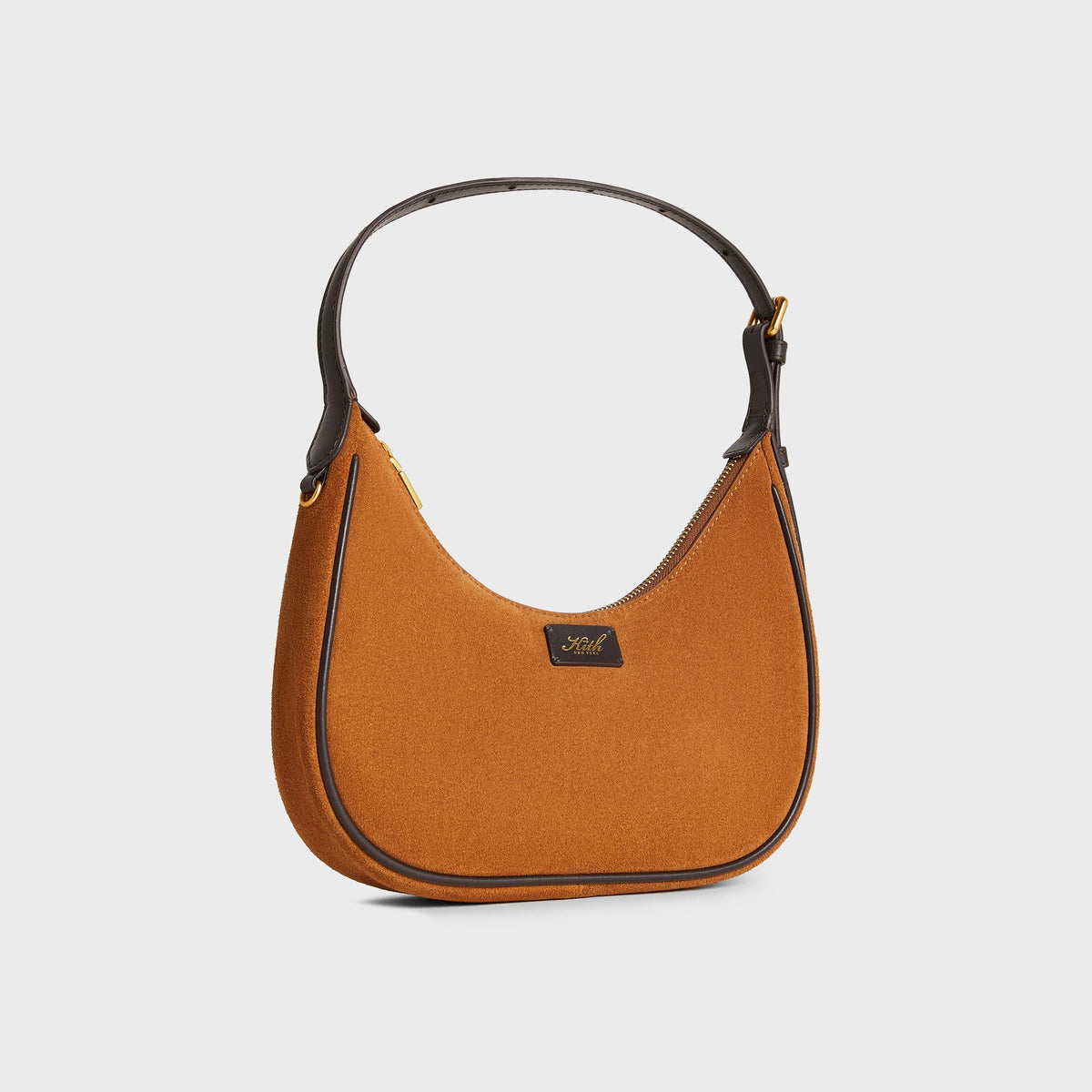 Kith Women Imana Suede Mix Crescent Shoulder Bag - Argil - PH