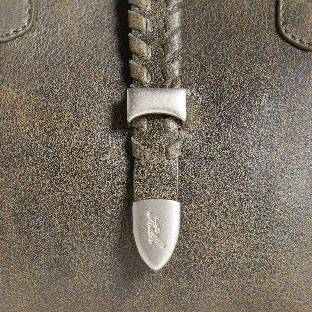 Kith Women Rena Distressed Leather Shoulder Bag - Burnt - PH