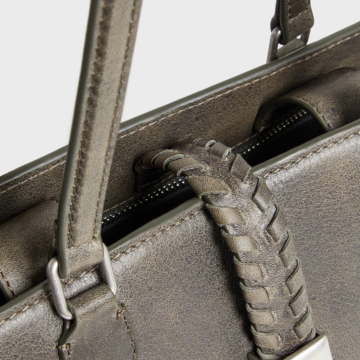 Kith Women Rena Distressed Leather Shoulder Bag - Burnt - PH