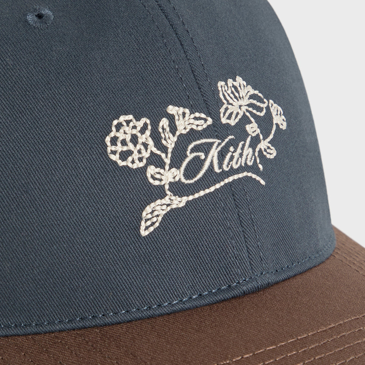 Kith Women Two Tone Cotton Twill Kith Floral Classic Cap - Nocturnal - PH