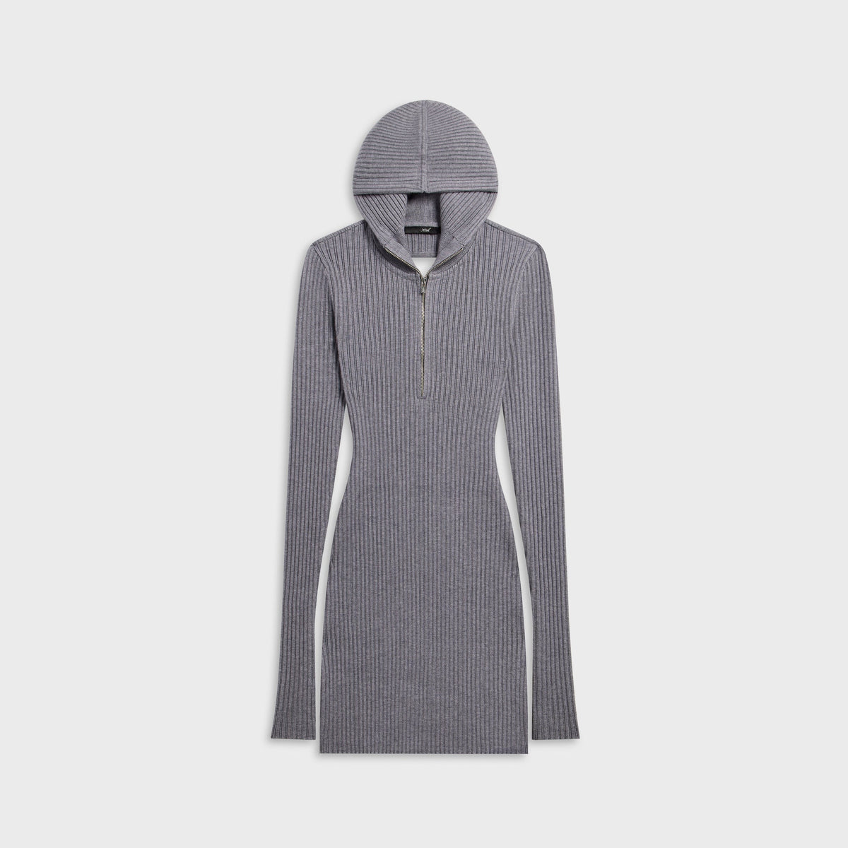 Kith Women Amayna Hooded Backless Mini Dress - Cool Heather Grey