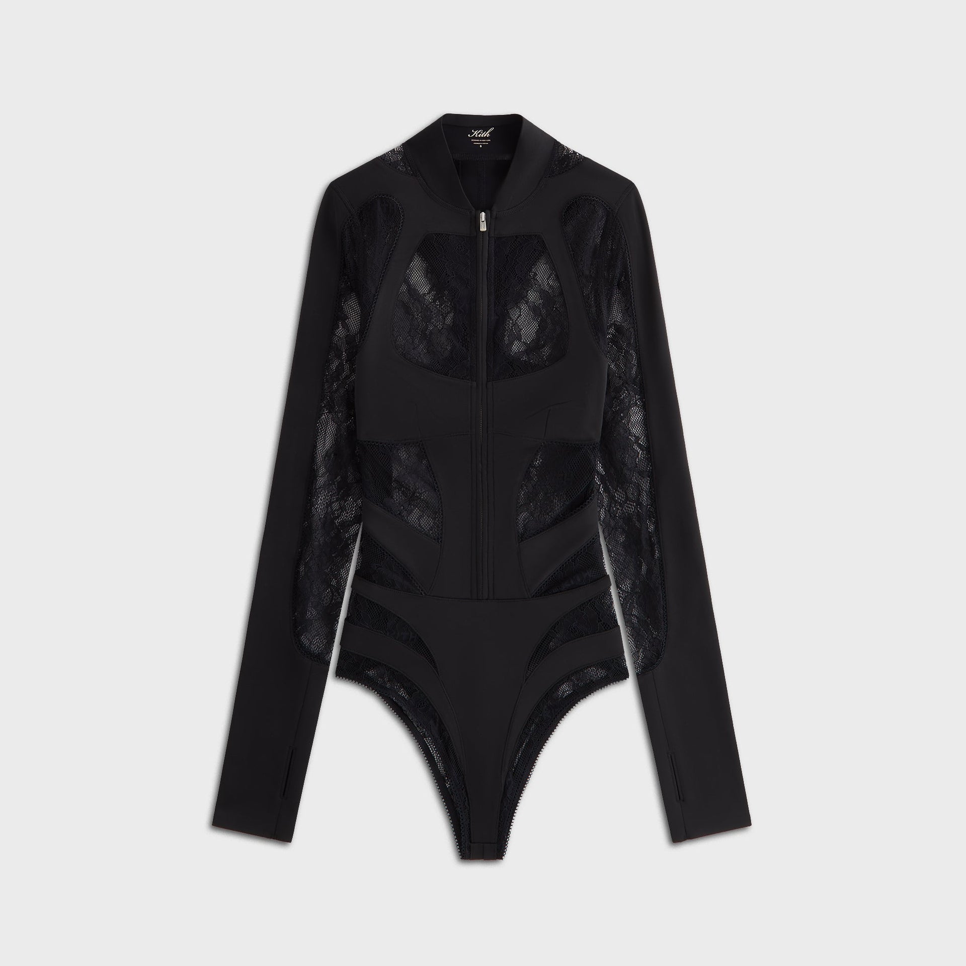 Lisa for Kith Women Vier Lace Paneled Bodysuit - Black