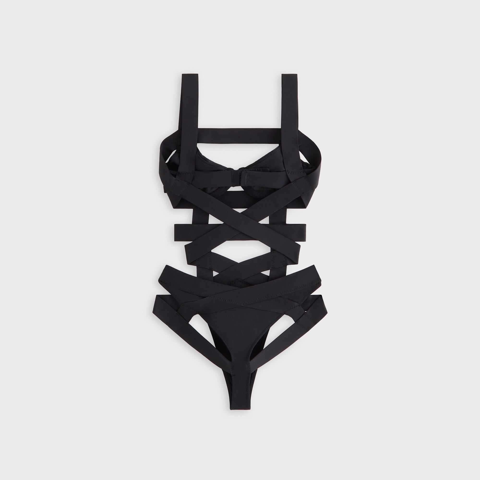 Lisa for Kith Women Stevie Strapped Bodysuit - Black