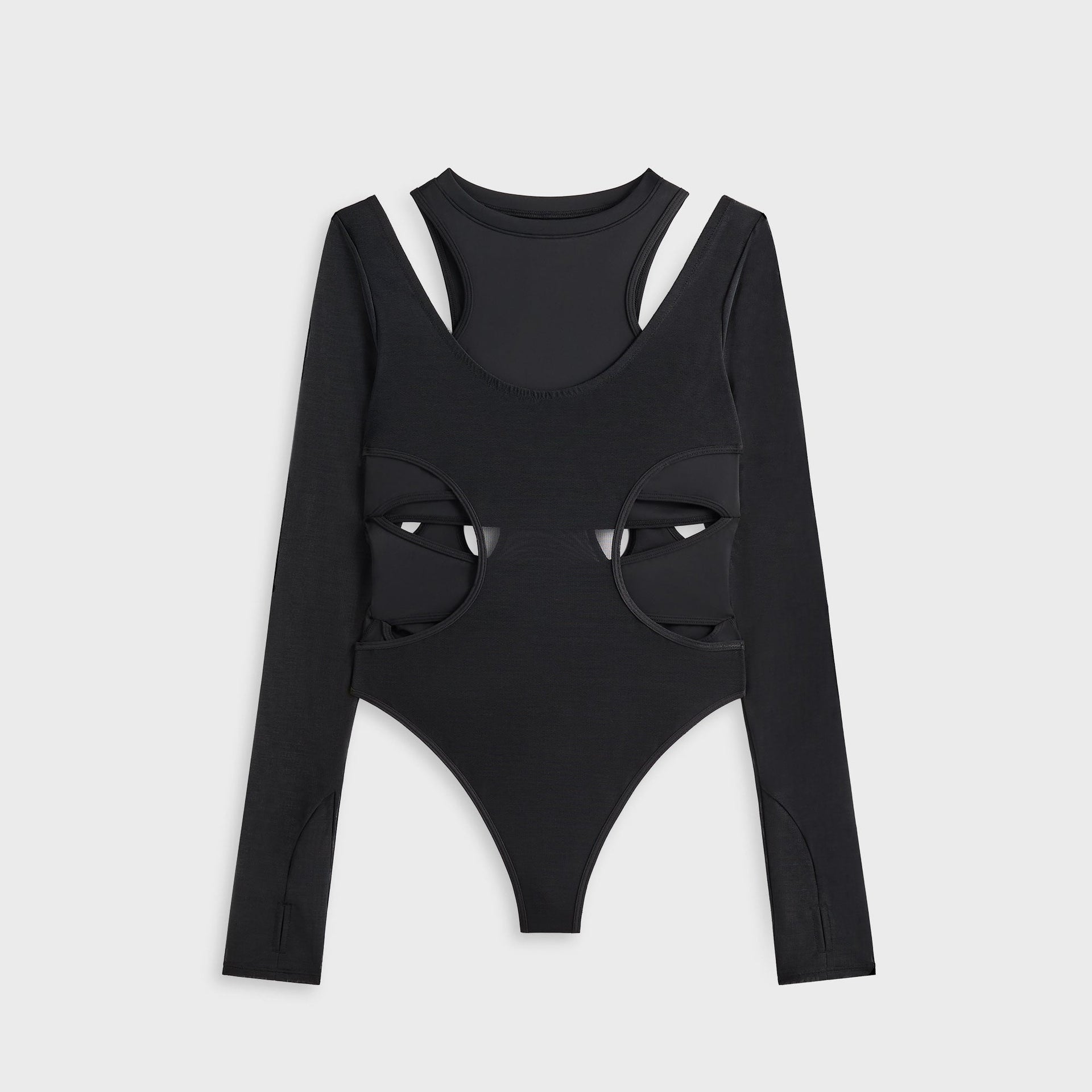 Lisa for Kith Women Lynx Layered Bodysuit - Black
