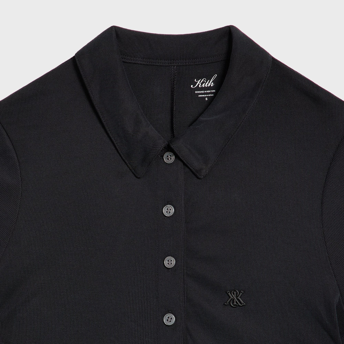 Kith Women Rose Polo Bodysuit - Black - PH