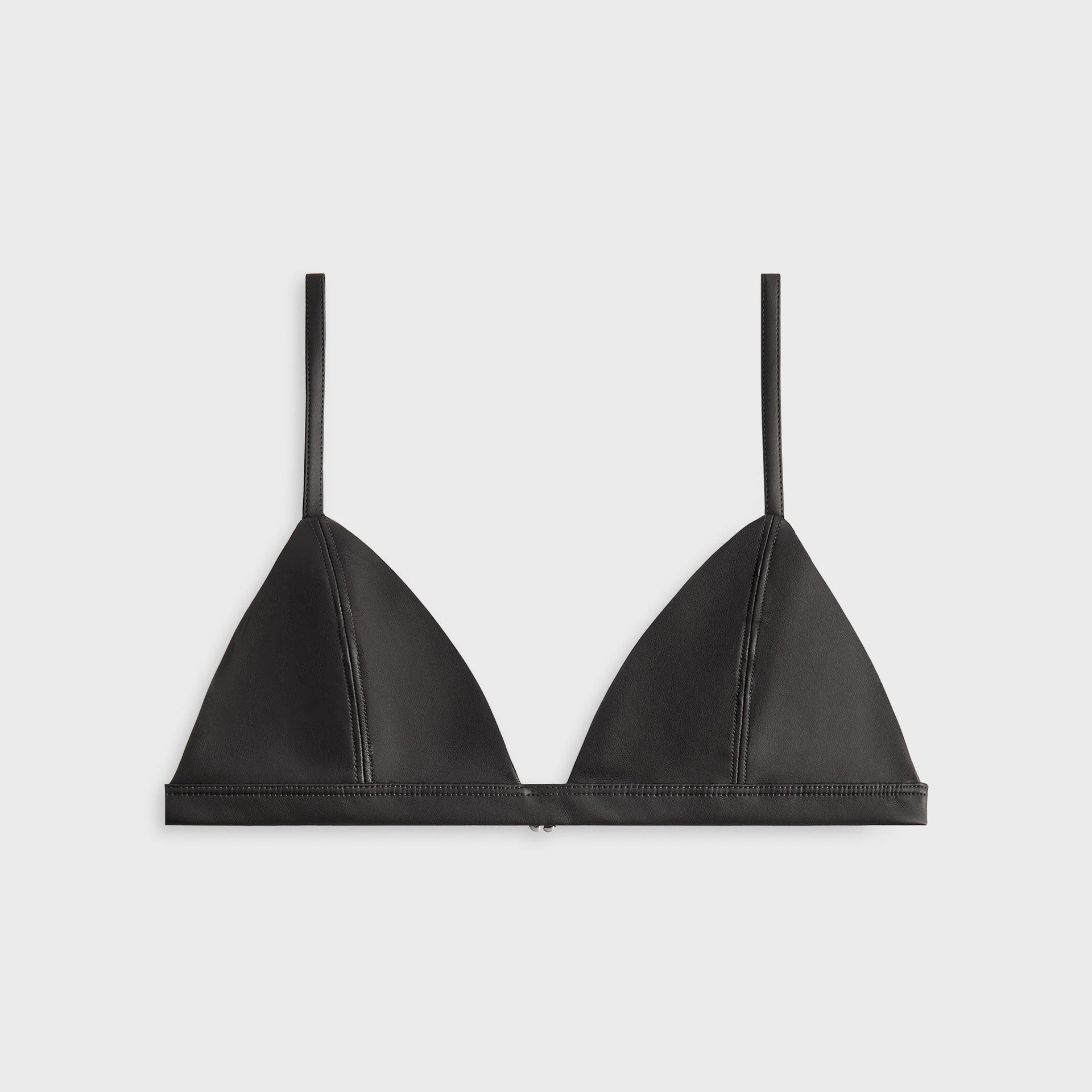 Lisa for Kith Women Braelyn Faux Leather Bra - Black