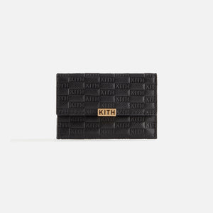 Kith Women Monogram Double Card Holder - Black