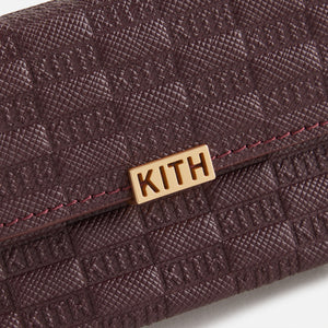 Kith Women Monogram Double Card Holder - Magma