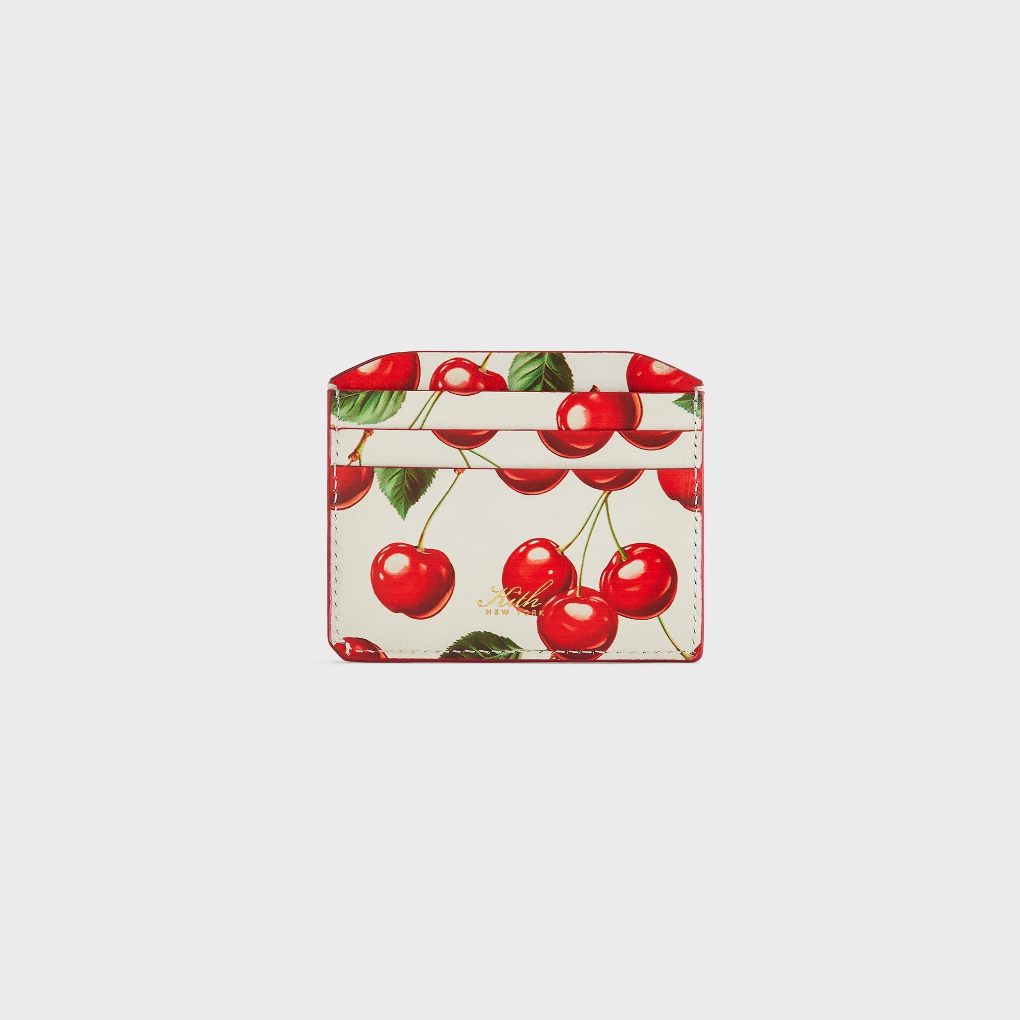 Kith Women Tossed Cherries Notch 6CC Card Case - Sandrift