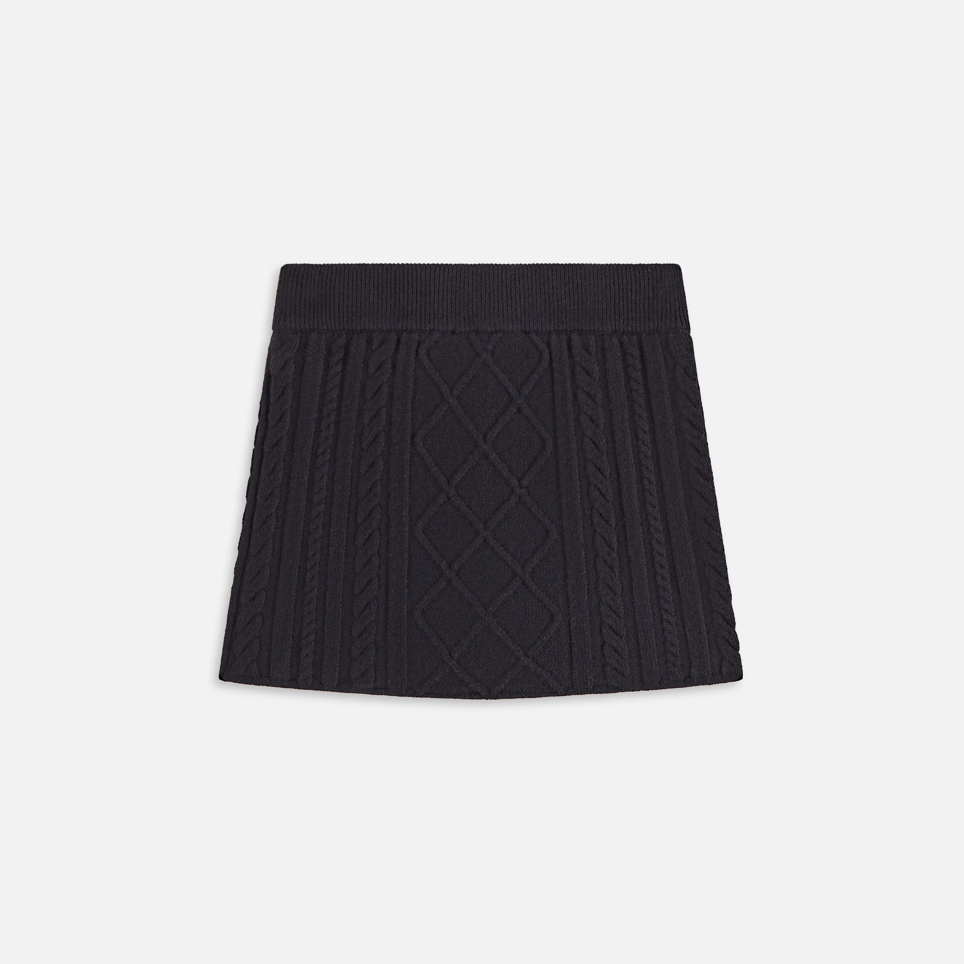 Kith Women Ember Cable Knit Mini Skort - Black