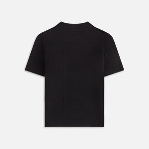 Kith Women Arys Monogram Pointelle Tee - Black