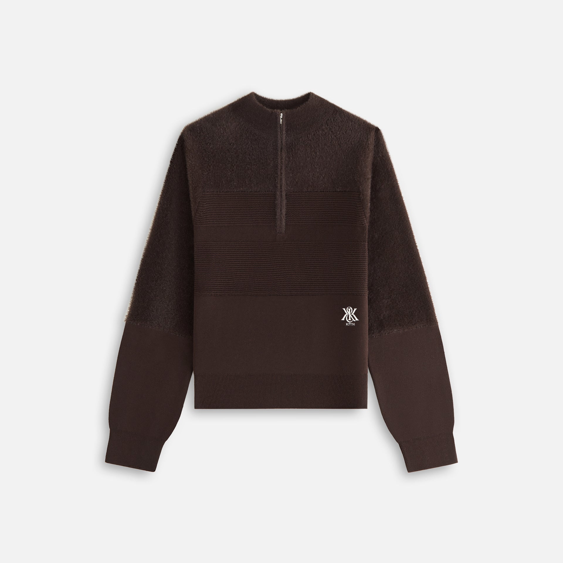 Kith Women Presley Blocked Mohair Zip Sweater - Incognito PH