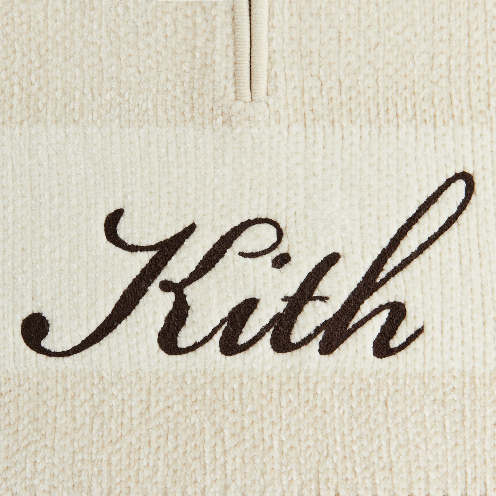 Kith Women Hunter II Chenille Script Quarter Zip - Waffle