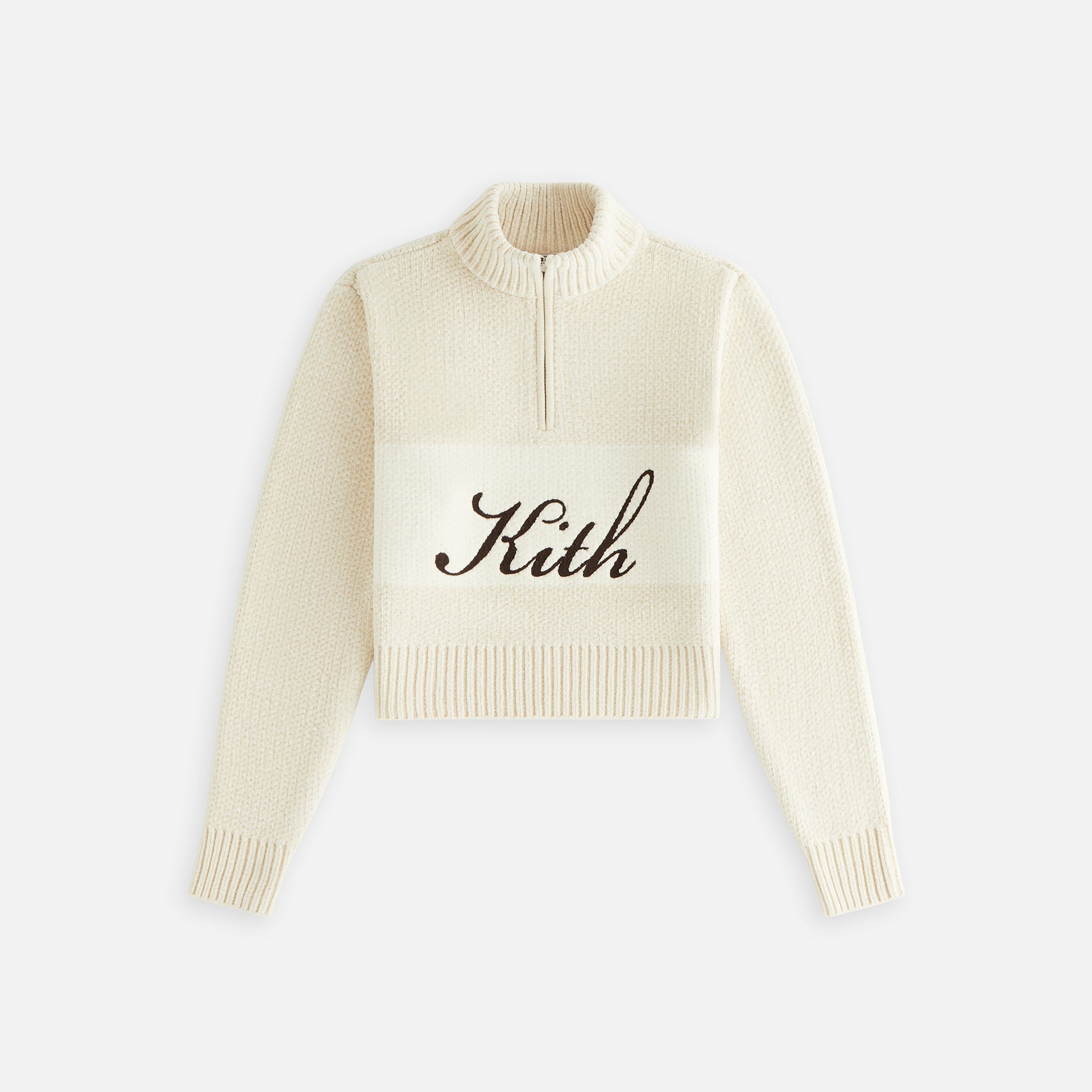 Kith Women Hunter II Chenille Script Quarter Zip - Waffle