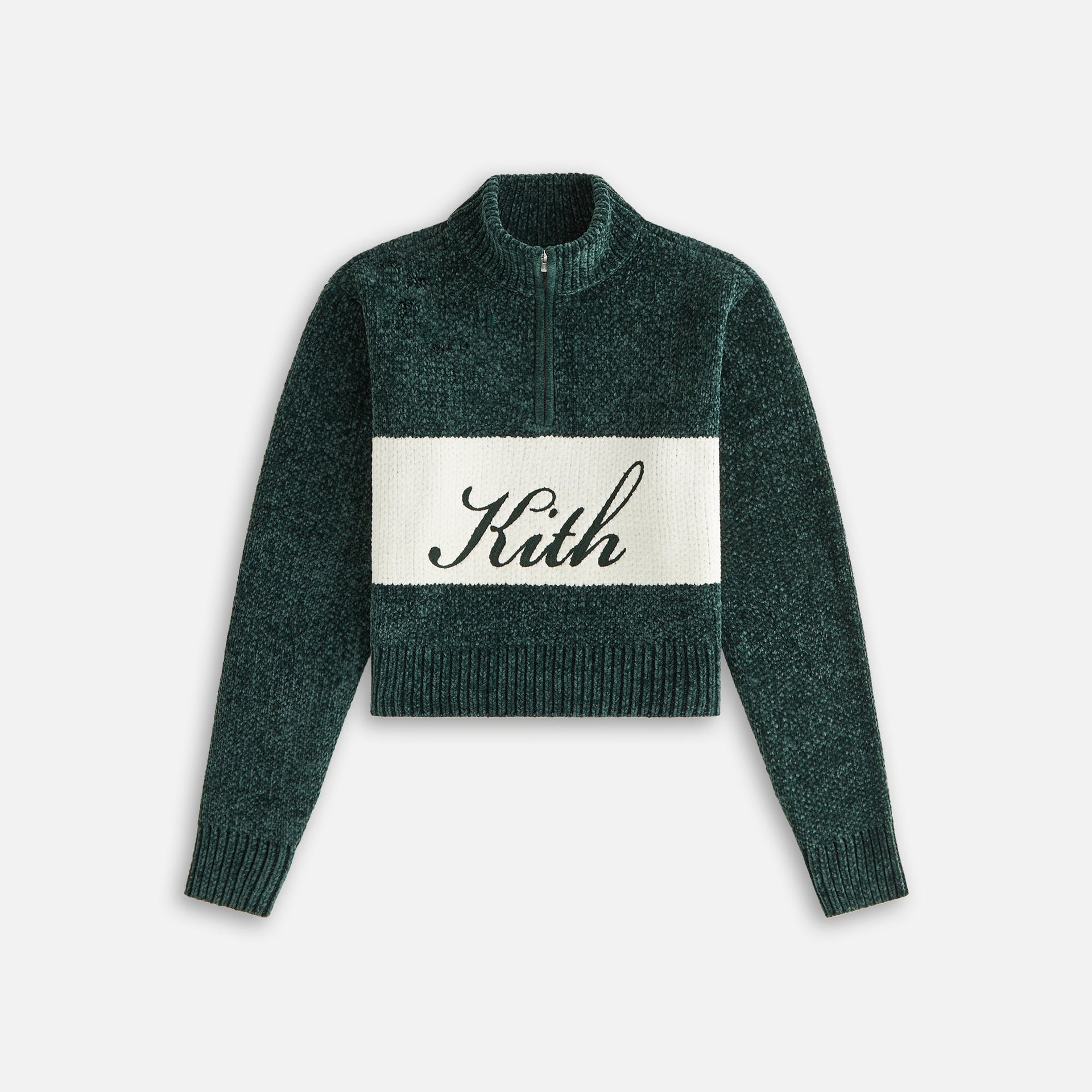 Kith Women Hunter II Chenille Script Quarter Zip - Stadium PH