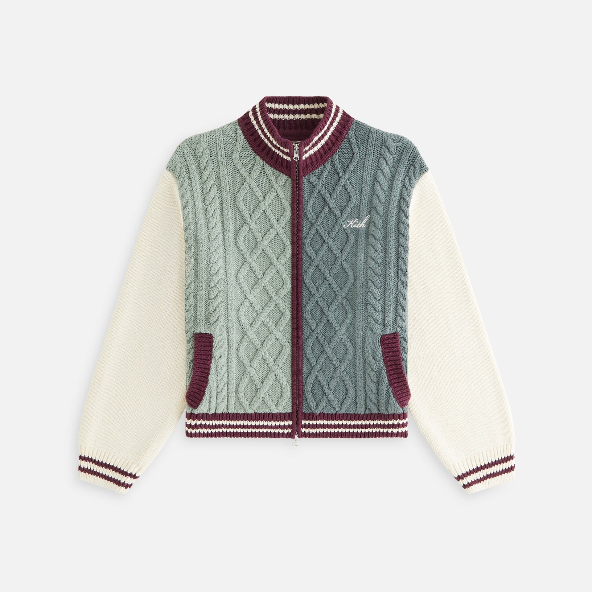 Kith Women Wyler Blocked Full Zip Sweater - Virtue PH