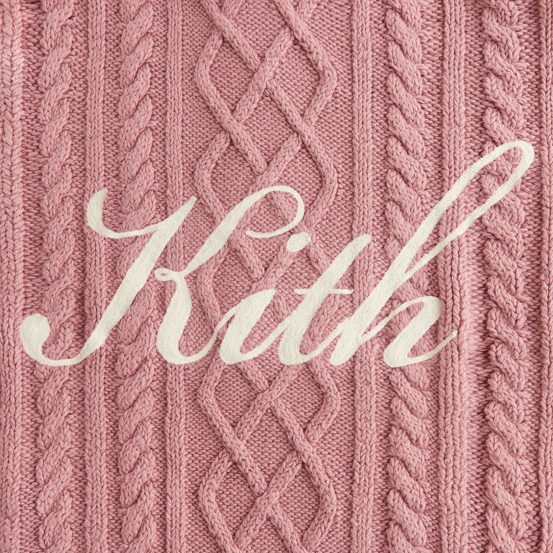 Kith Women Wyler Blocked Full Zip Sweater - Pink Opal