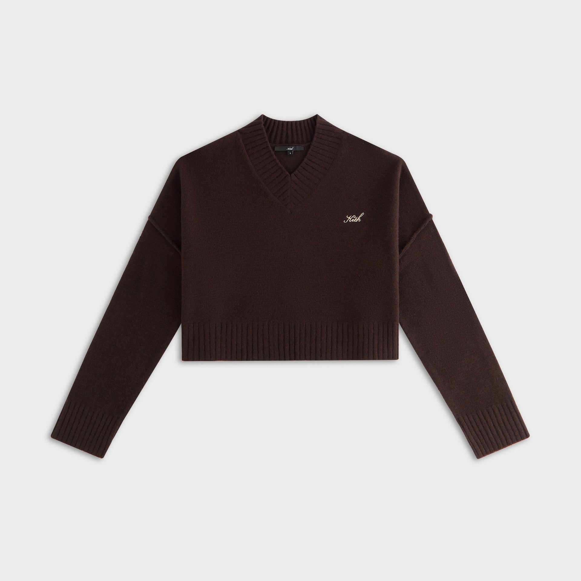 Kith Women Anja Cropped V-Neck Sweater - Incognito