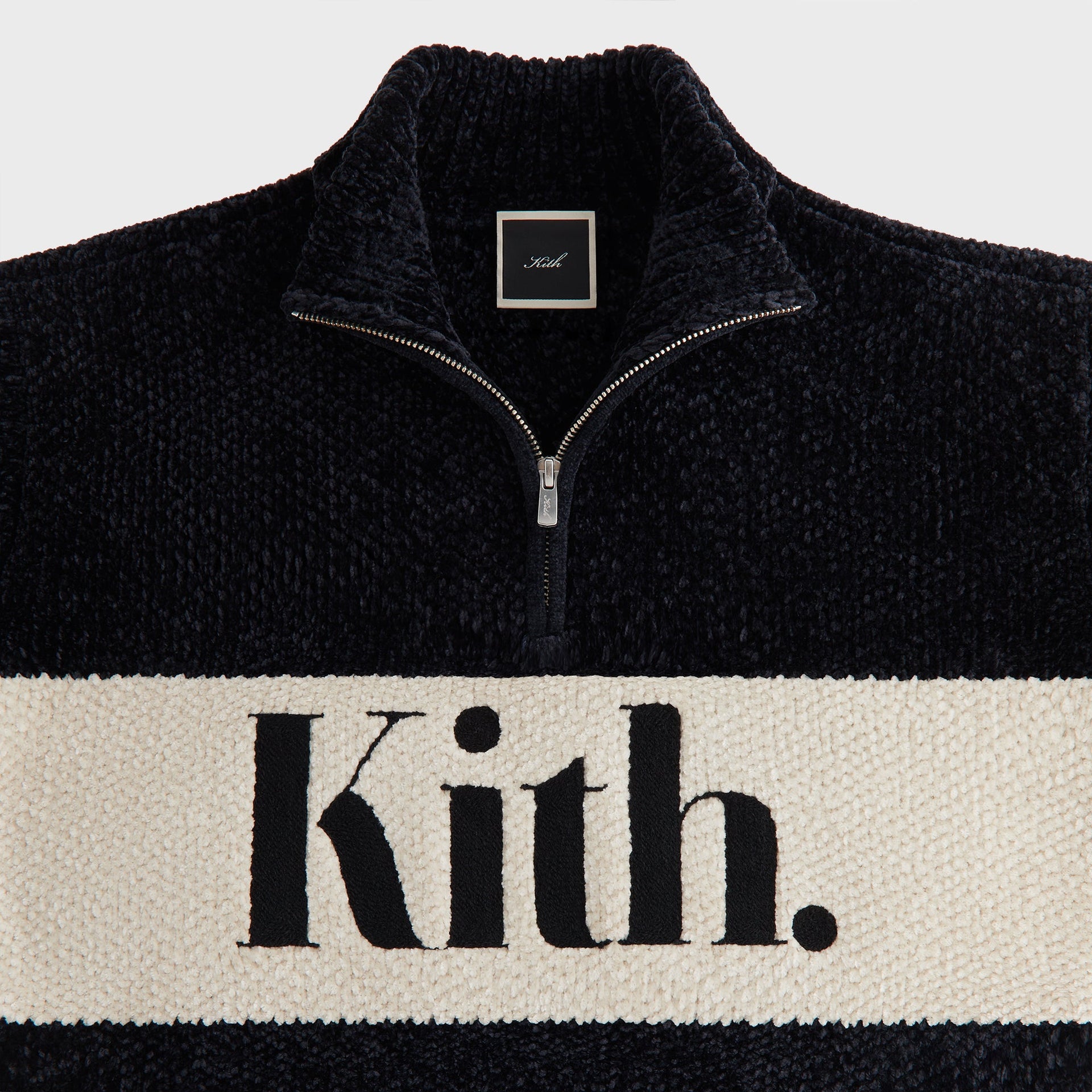 Kith Women Hunter II Chenille Punctuated Quarter Zip - Black