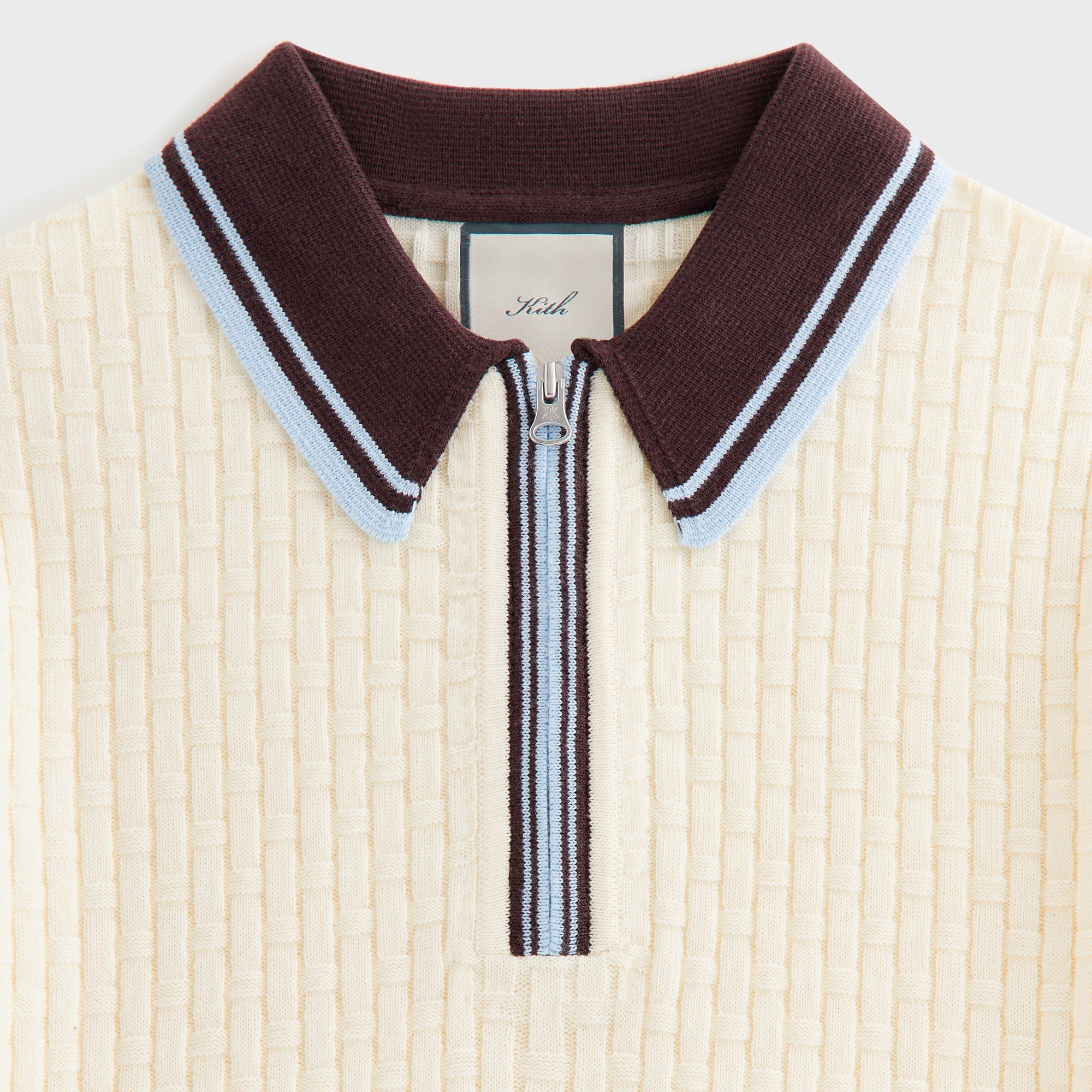Kith Women Taylen Basketweave Sweater Polo - Nano