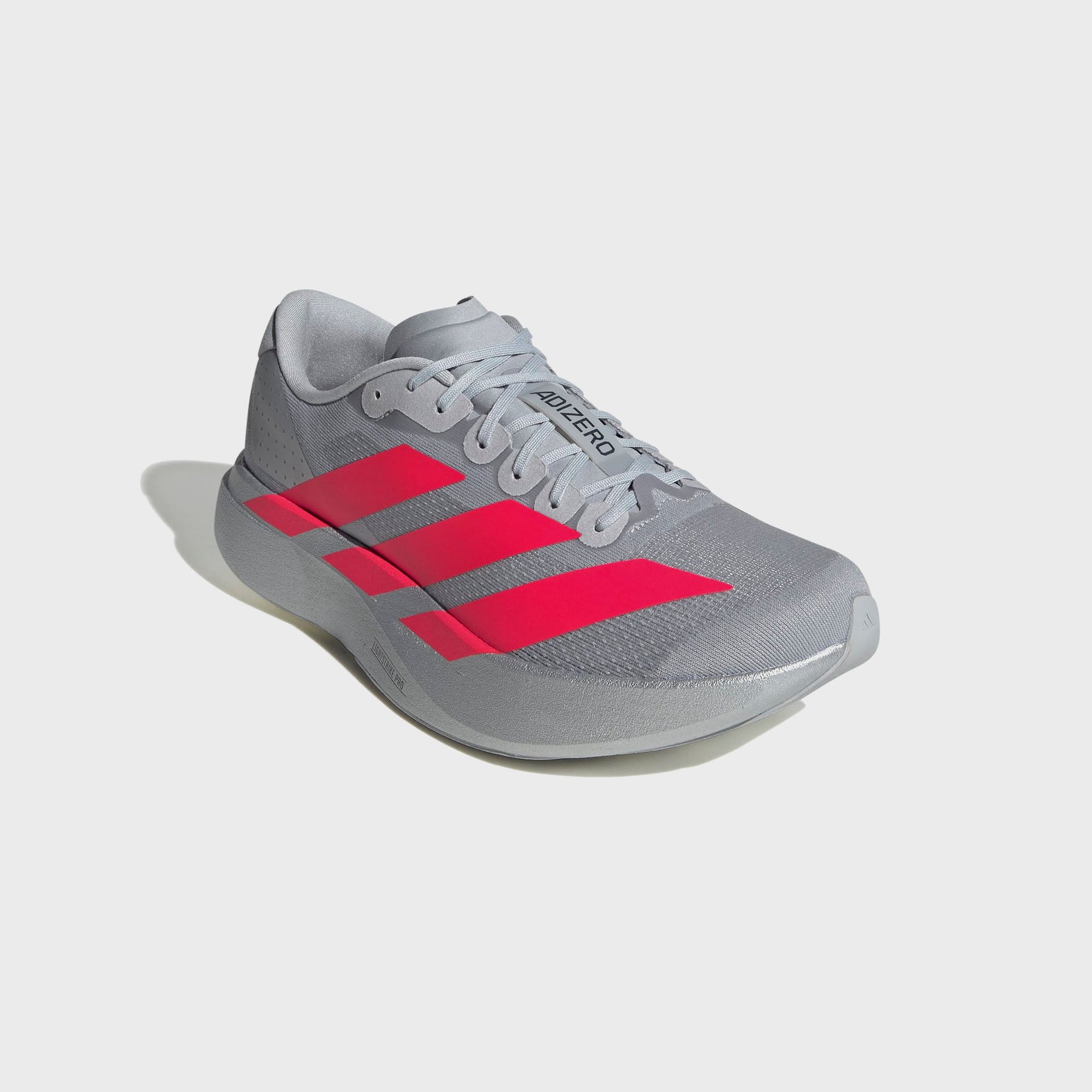 adidas Adizero EVO SL - Silver Metallic / Lucid Red / Iron Metallic