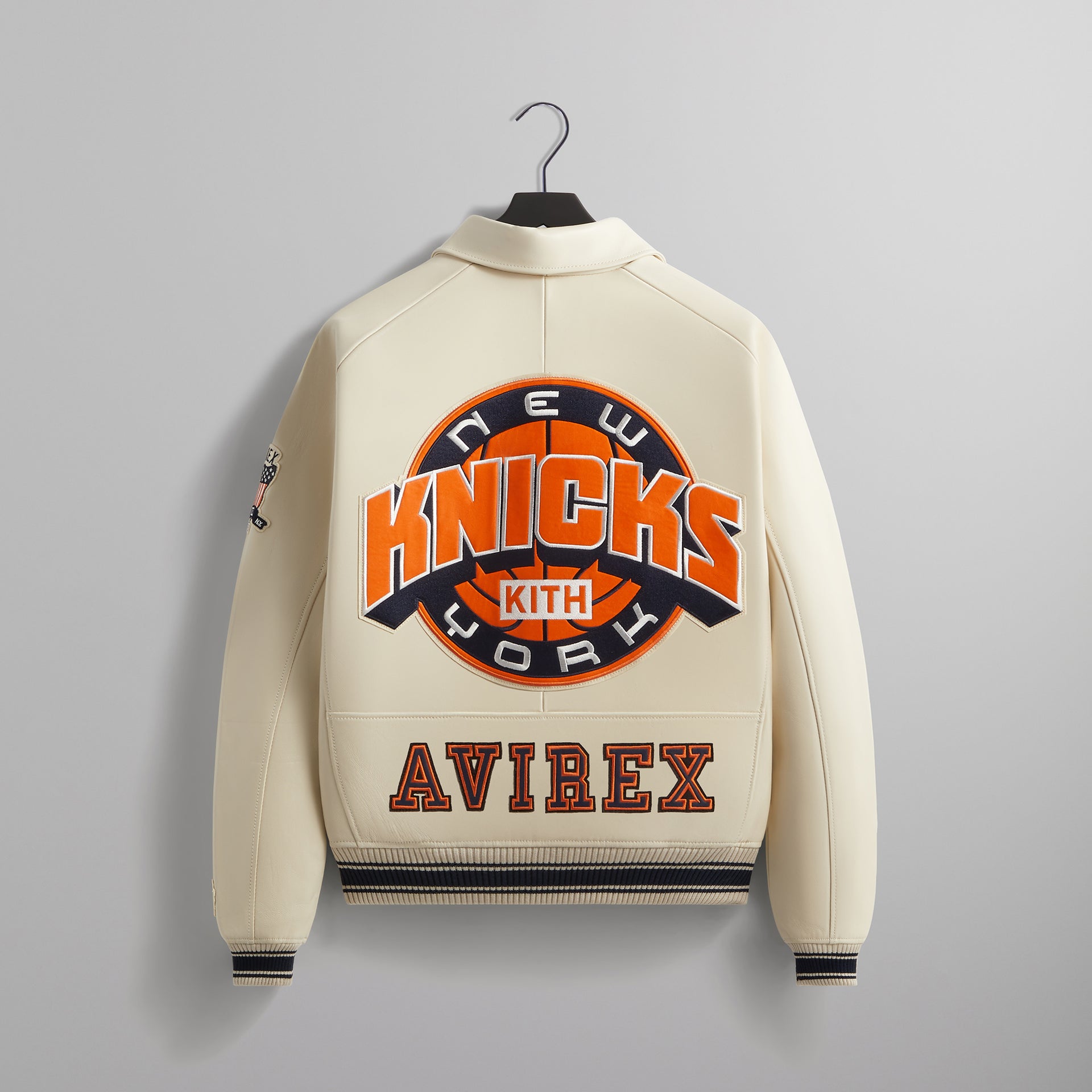 Kith & AVIREX for the New York Knicks Icon Jacket - Sandrift