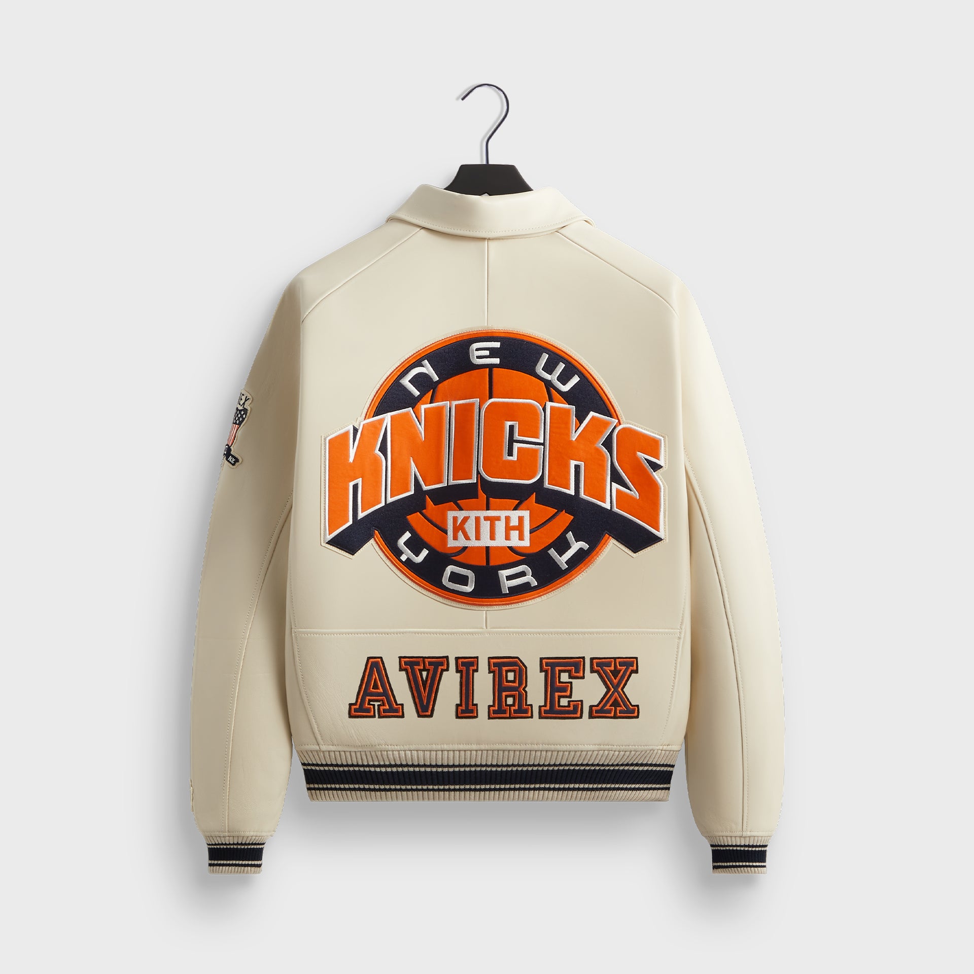 Kith & AVIREX for the New York Knicks Icon Jacket - Sandrift