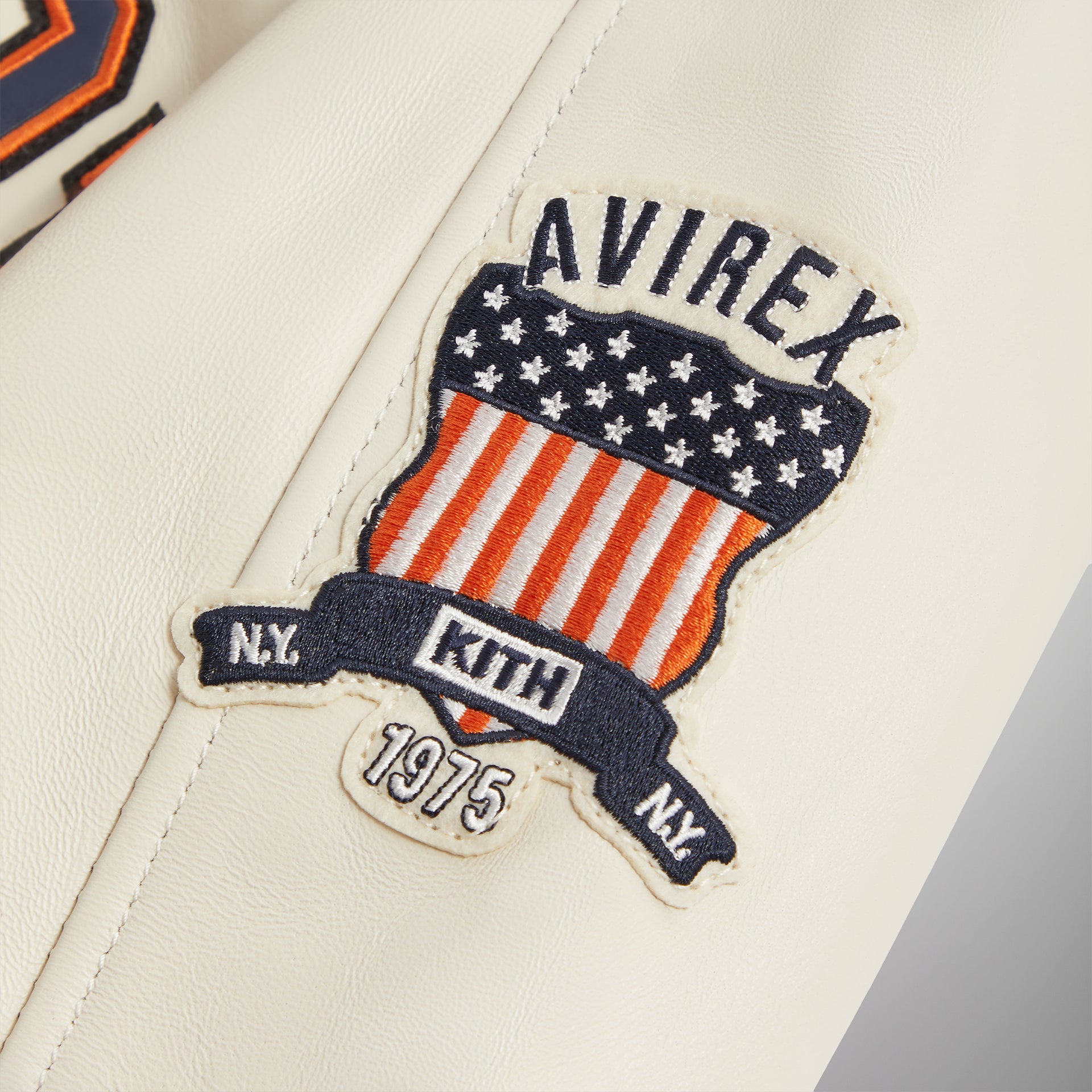 Kith & AVIREX for the New York Knicks Icon Jacket - Sandrift