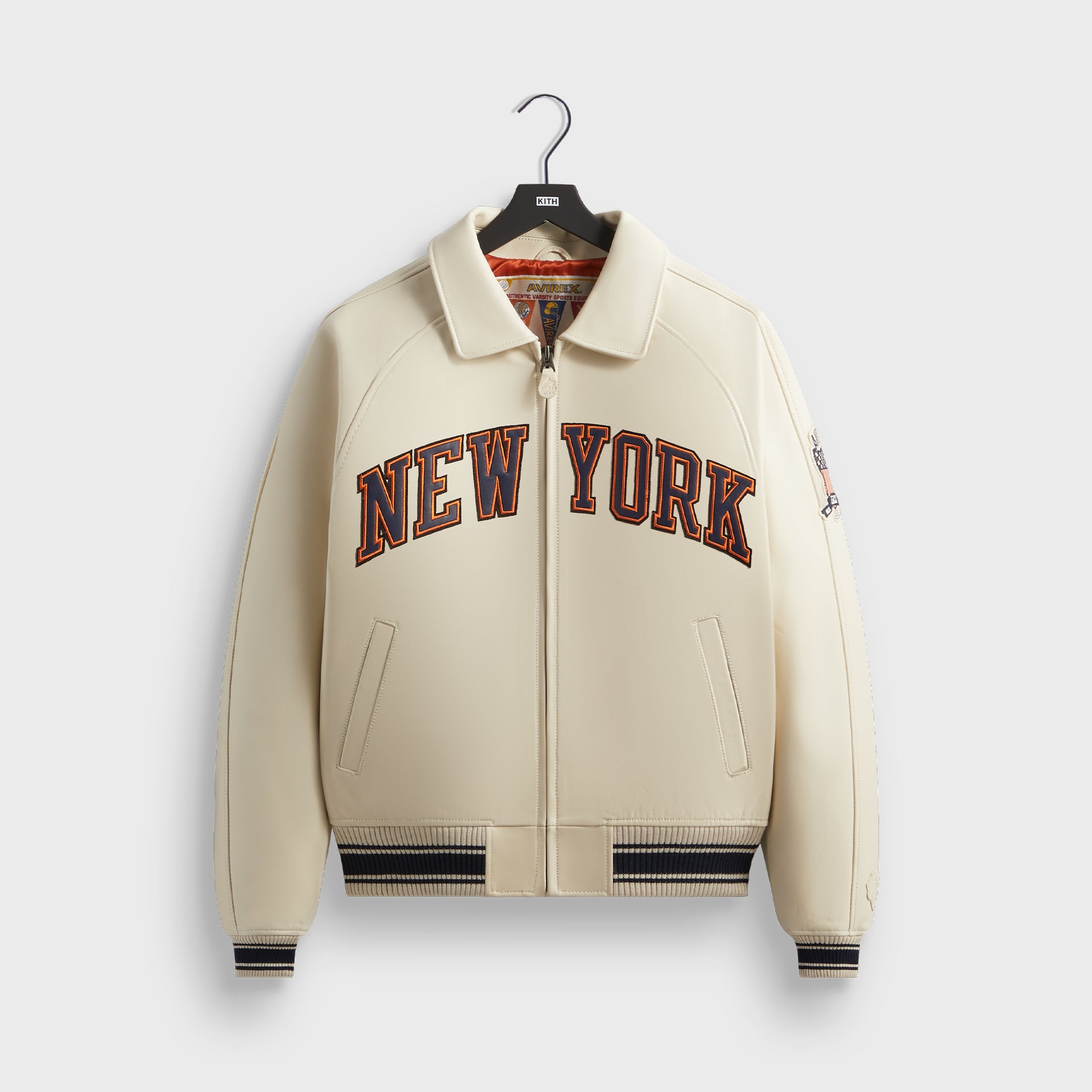 Kith & AVIREX for the New York Knicks Icon Jacket - Sandrift