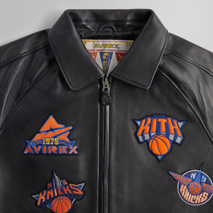 Kith & AVIREX for the New York Knicks Icon Jacket - Black