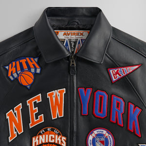 Kith & AVIREX for Madison Square Garden Sports Icon Jacket - Black