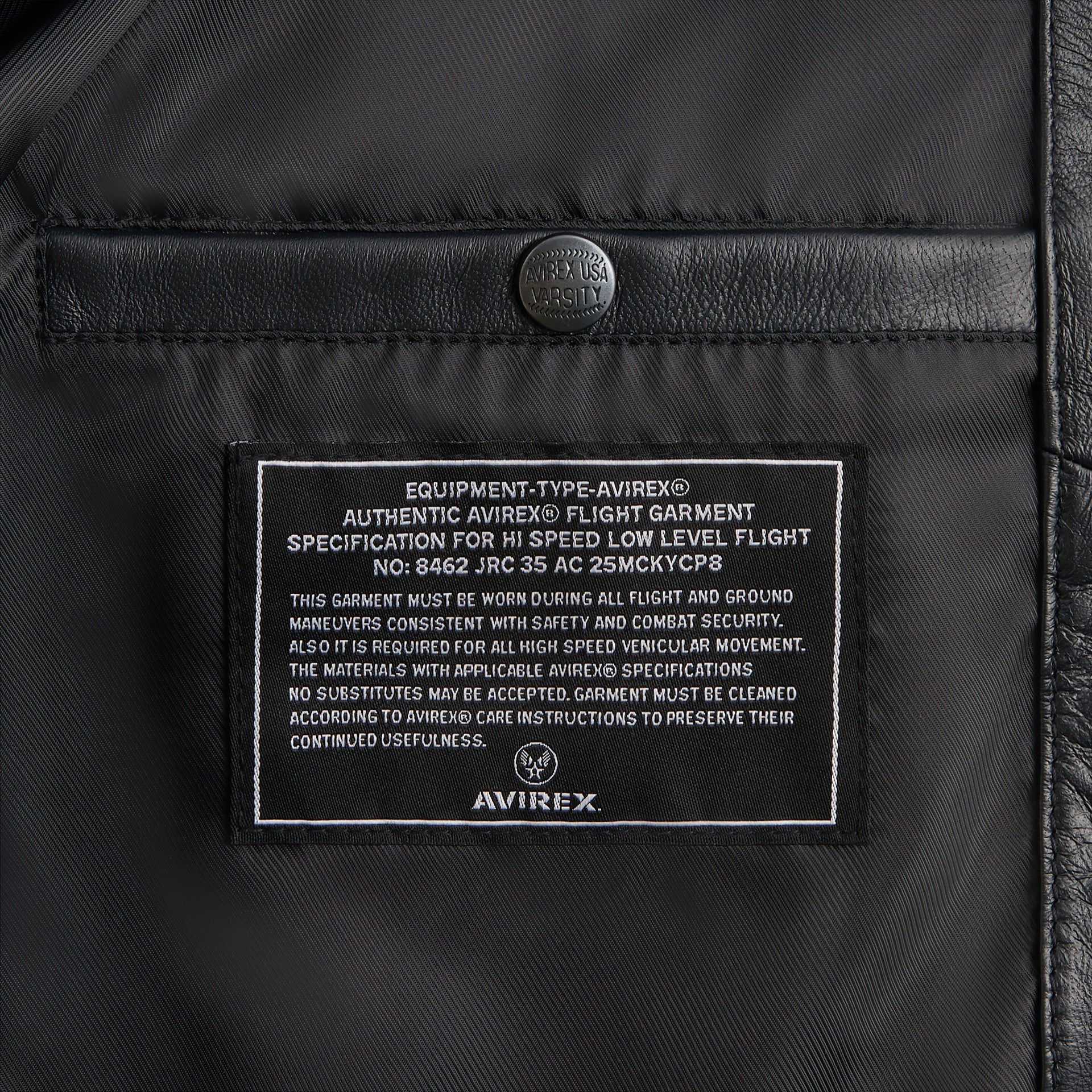 Kith & AVIREX for Madison Square Garden Sports Icon Jacket - Black