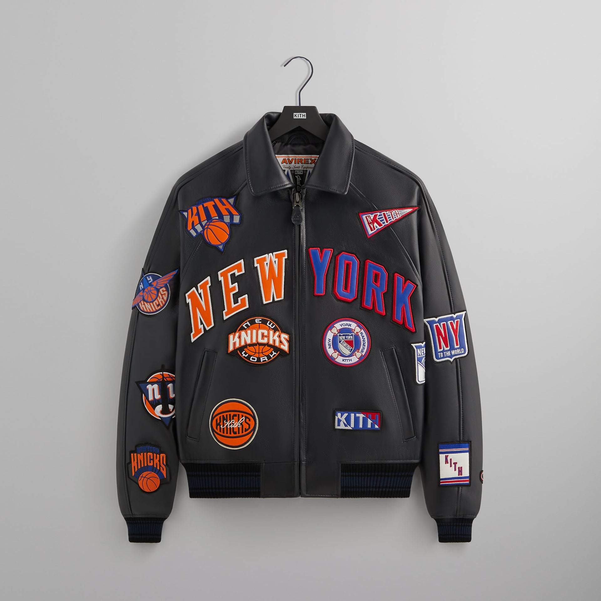 Kith & AVIREX for Madison Square Garden Sports Icon Jacket - Black