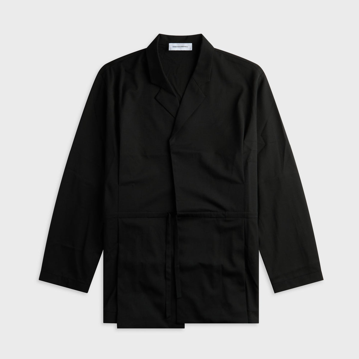 Kiko Kostadinov Laan Gathered Blazer - Crow Black