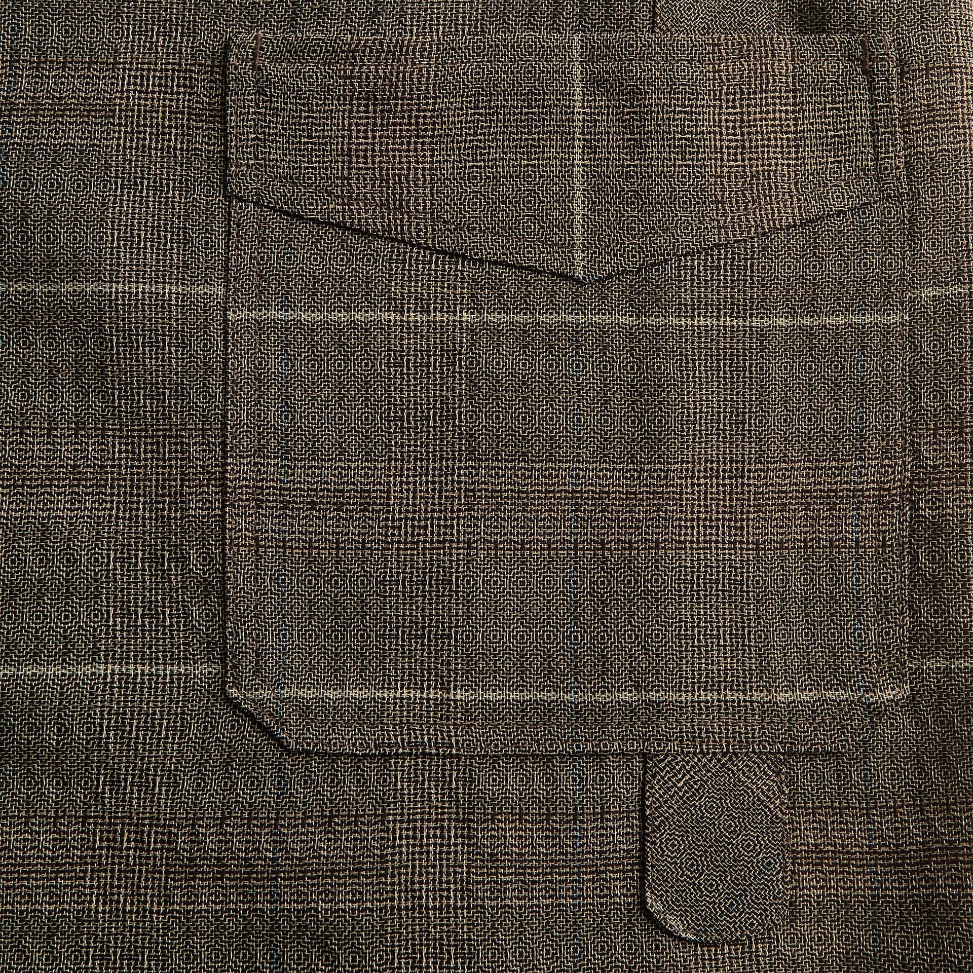 Kiko Kostadinov Mosaic Check Kyan Short - Taupe