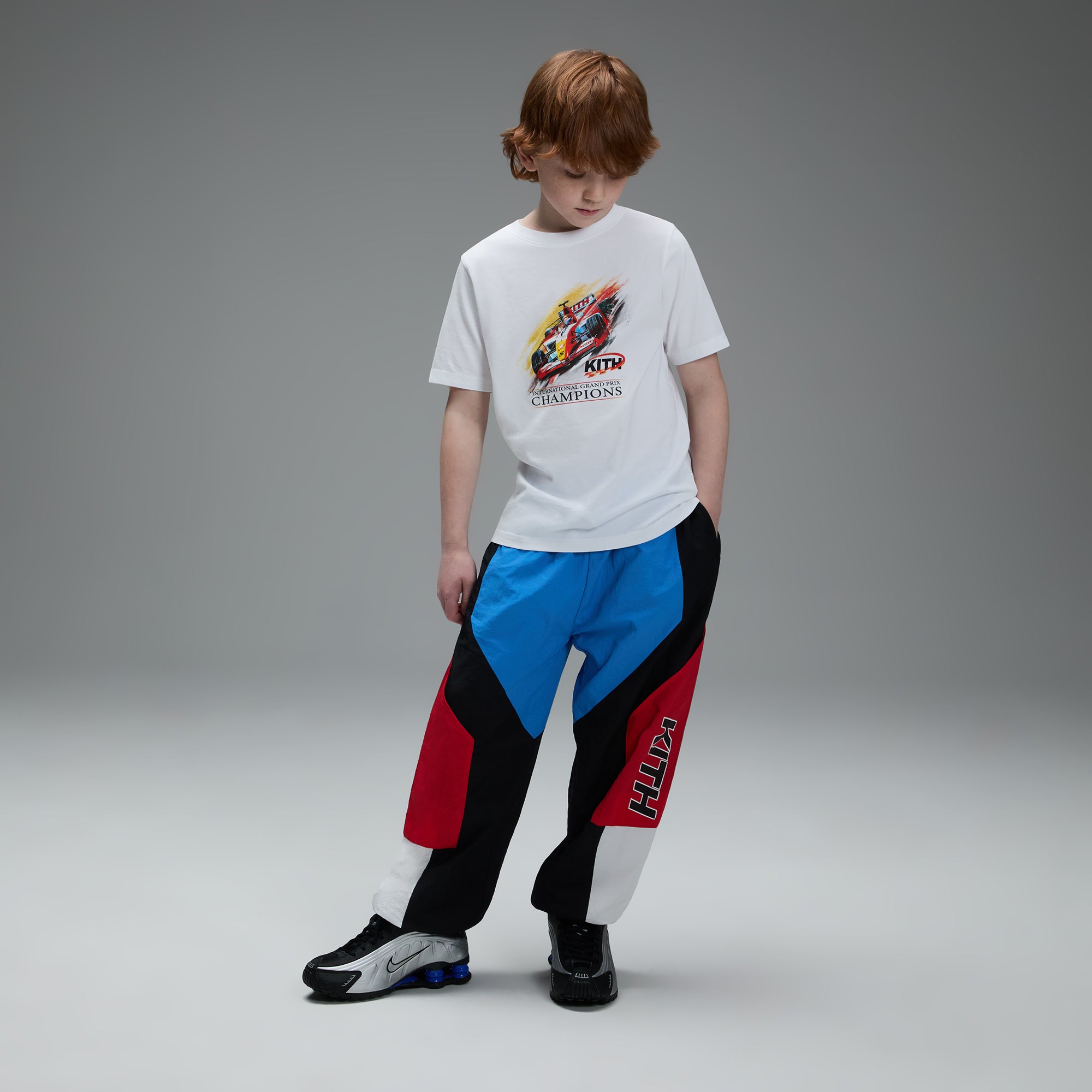 Kith Kids Blocked Milo Track Pant - Marina