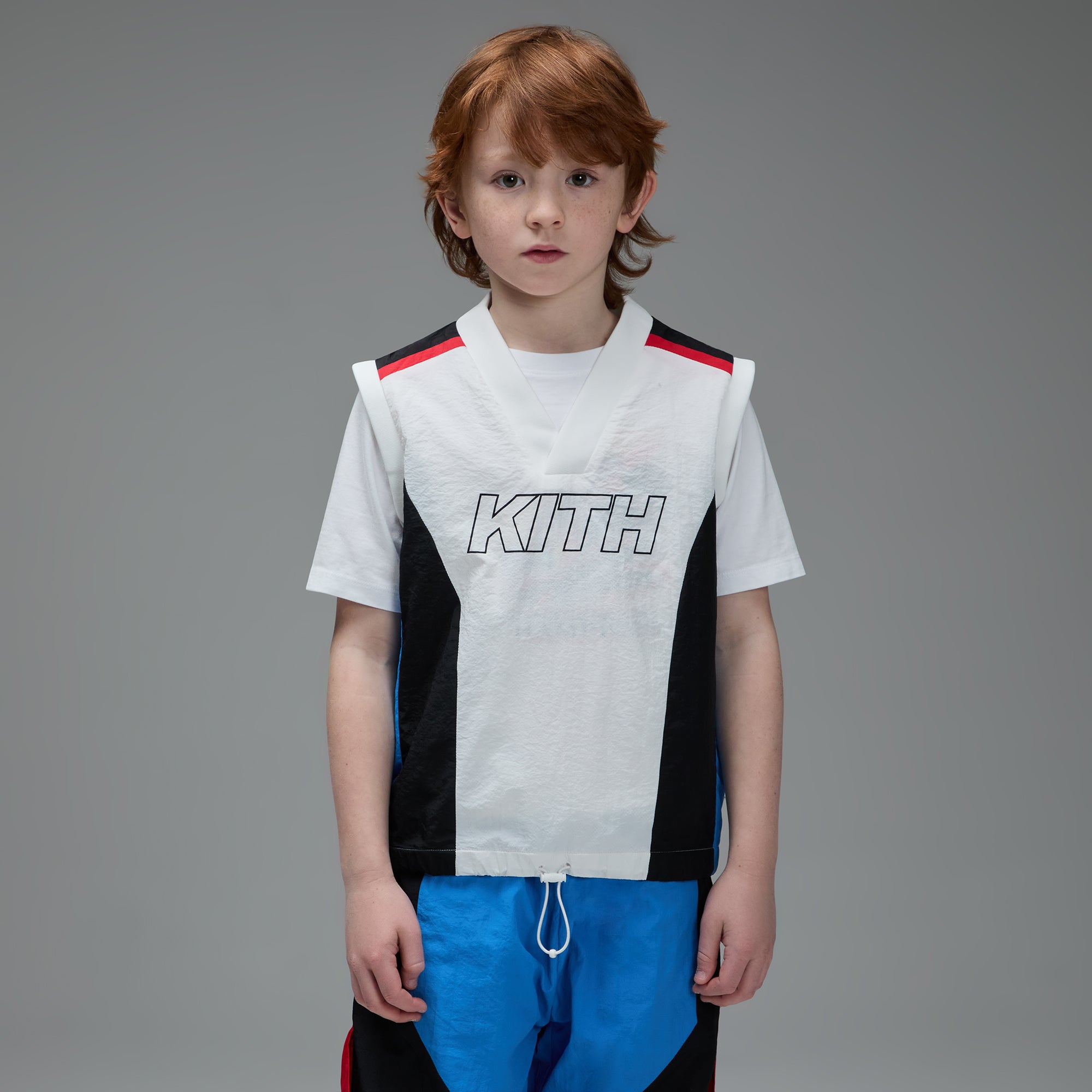 Kith Kids Blocked Track Vest - Sandrift