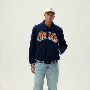 Kith for the New York Knicks Empire Wool Coaches Jacket - Nocturnal