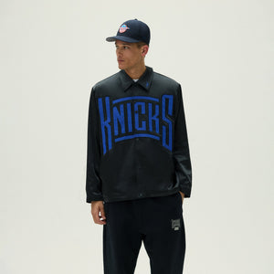 Kith for the New York Knicks Snap Front Coaches Jacket - Black PH