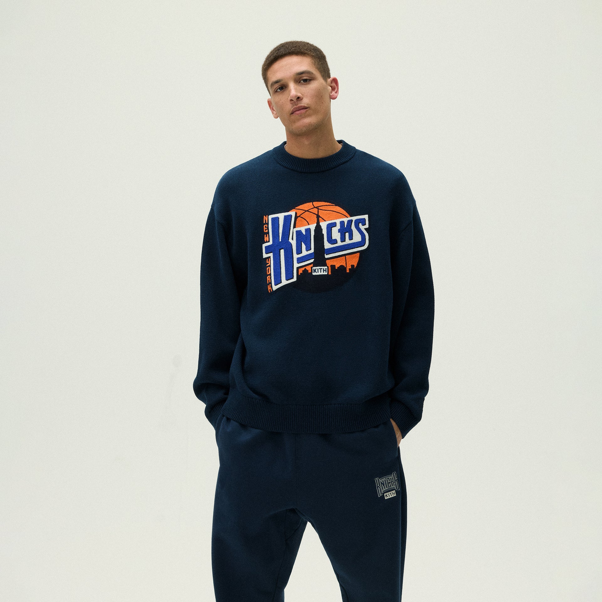 Kith for the New York Knicks Ball Lewis Sweater - Nocturnal