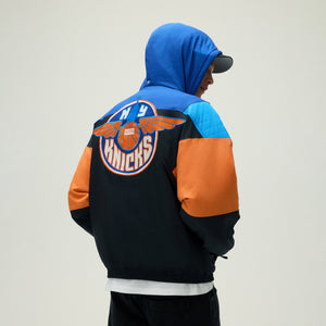 Kith for the New York Knicks Wings Quarter Zip Anorak - Black