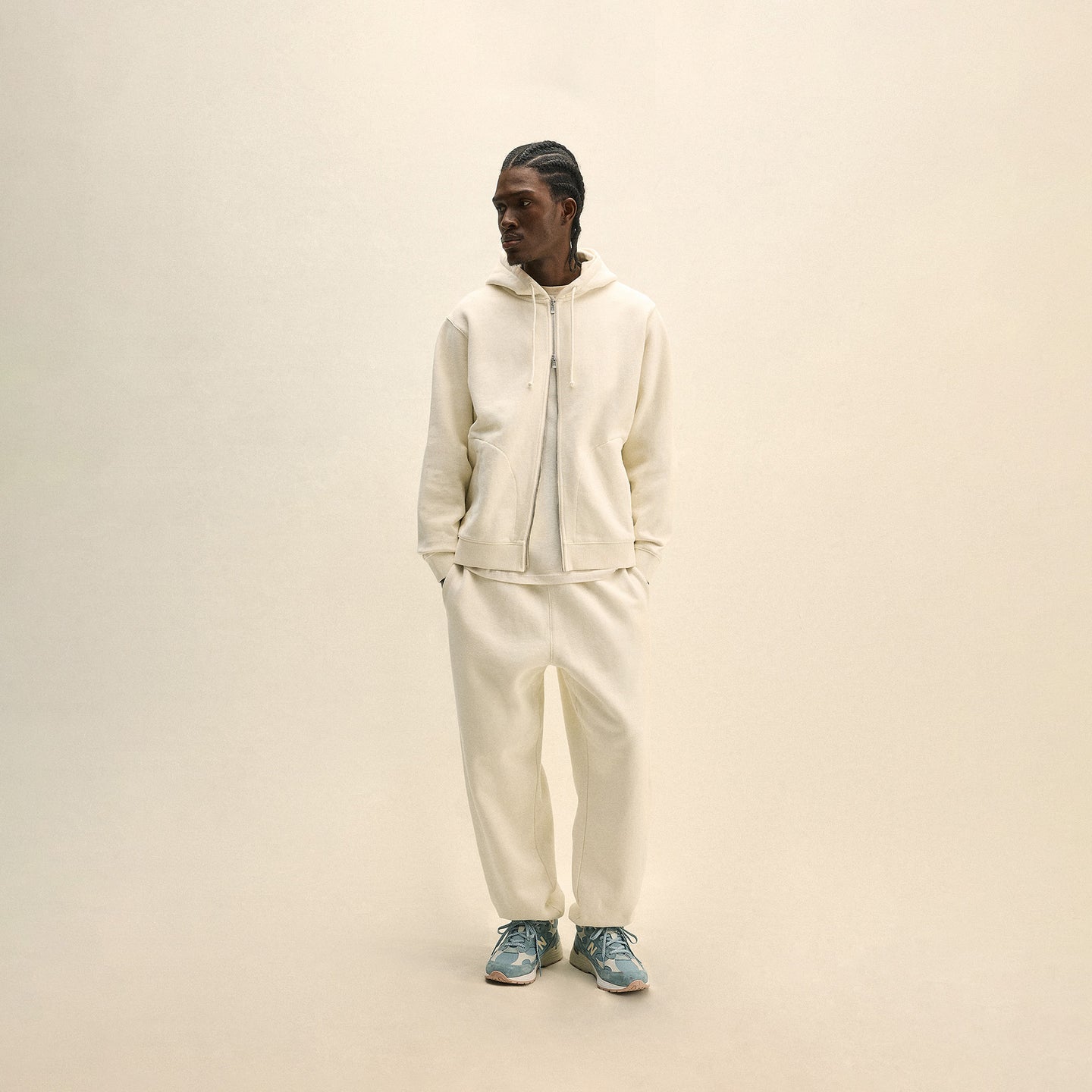 Kith 101 Soft Brushed Terry Braxton Zip Hoodie - Influence main image 1