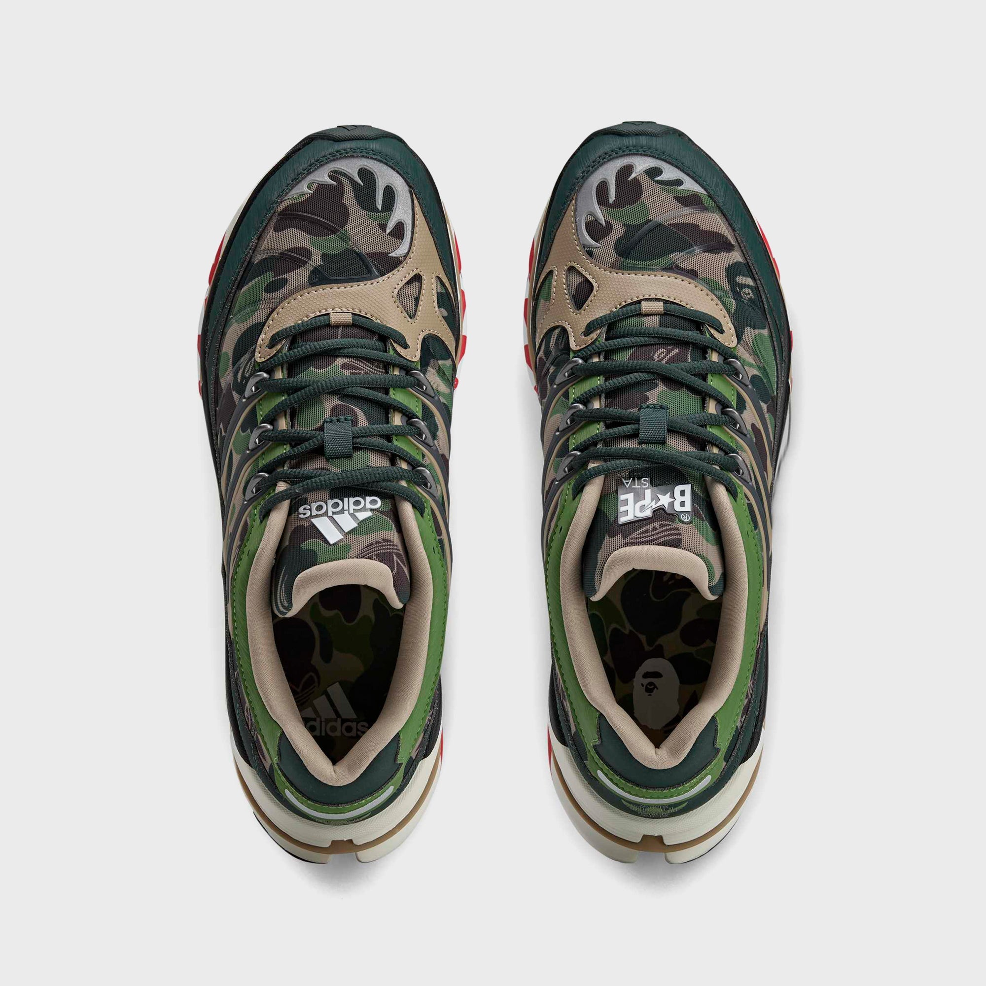  ADISTAR HRMY×BAPE アディダス×APE 27.0 adidas x BAPE Adistar HRMY - Hemp / Iron Metallic / Off White – Kith