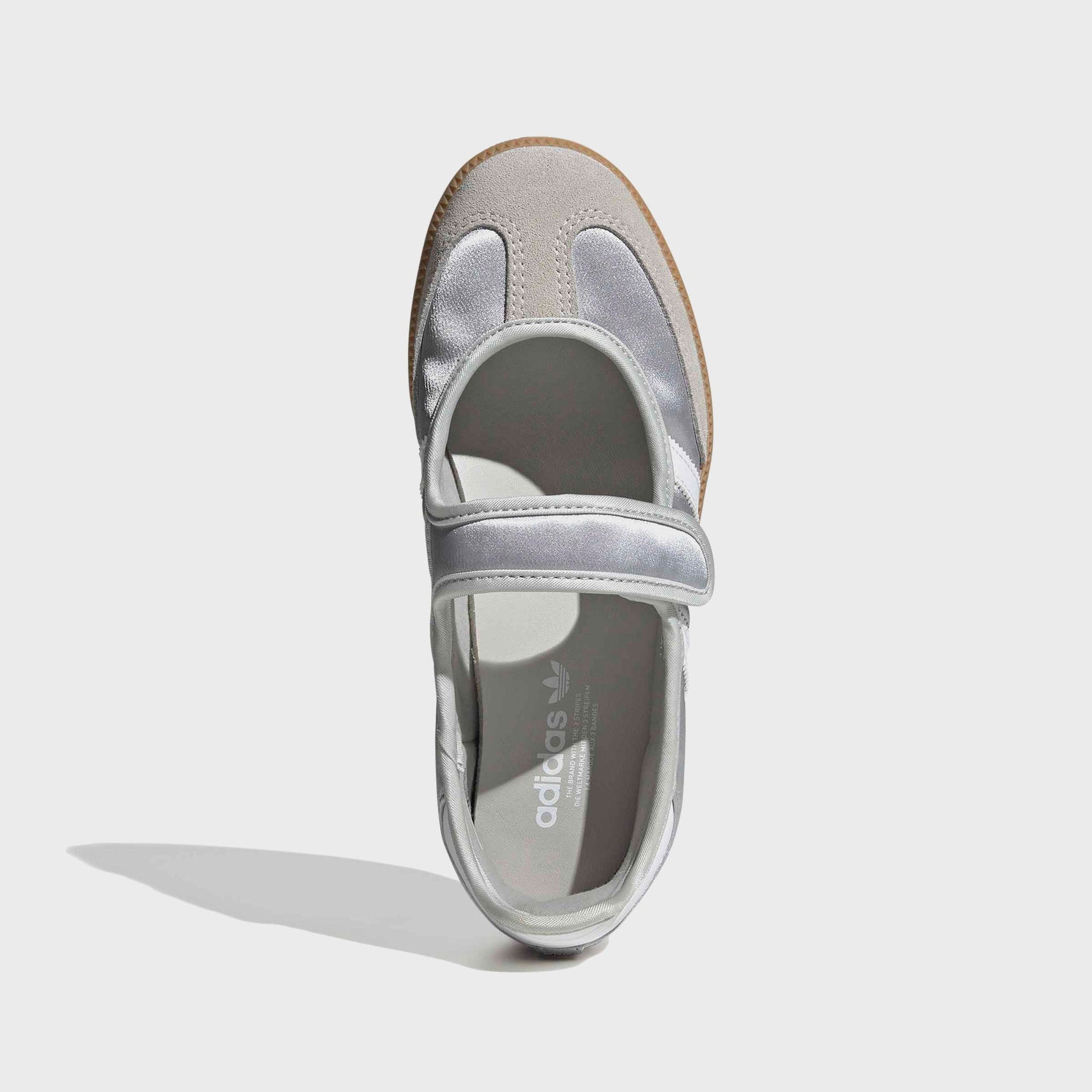 adidas GS Samba Jane - Silver Metallic / Cloud White / Gum